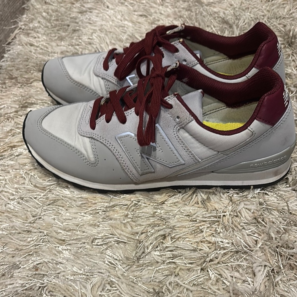 New Balance Gray and Burgundy Sneakers - Picture 4 of 5